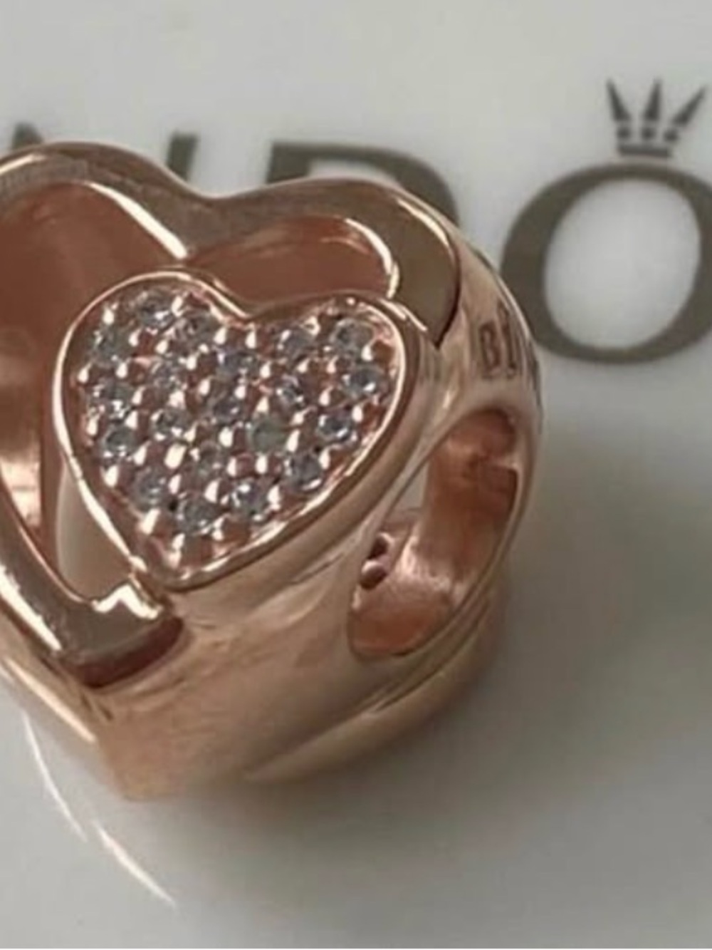 Pandora Rose - Joined Together Heart Charm New Never Worn